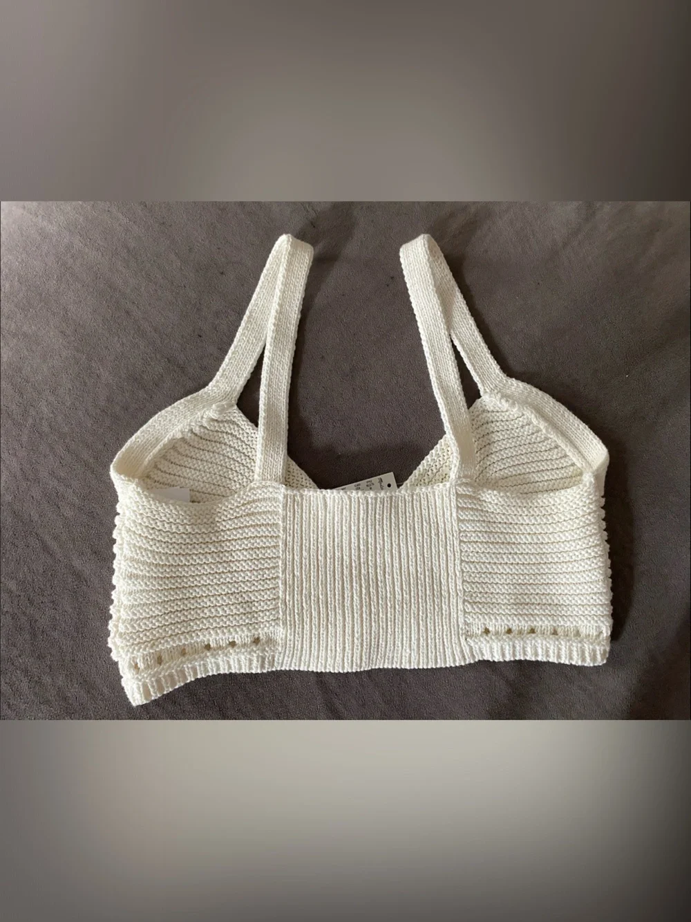 Madewell Cream Crochet Bralette